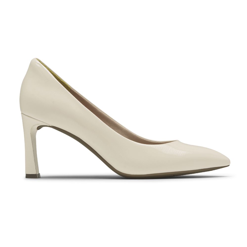 Rockport Total Motion Sheehan Heel - Womens Pumps - Beige - NZ (CUN-604873)